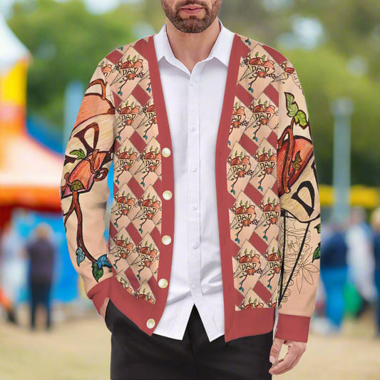 Terry Quinn Men's Ribbed Cardigan – Designed by Stacy Lee Frasier for PGP Holiday