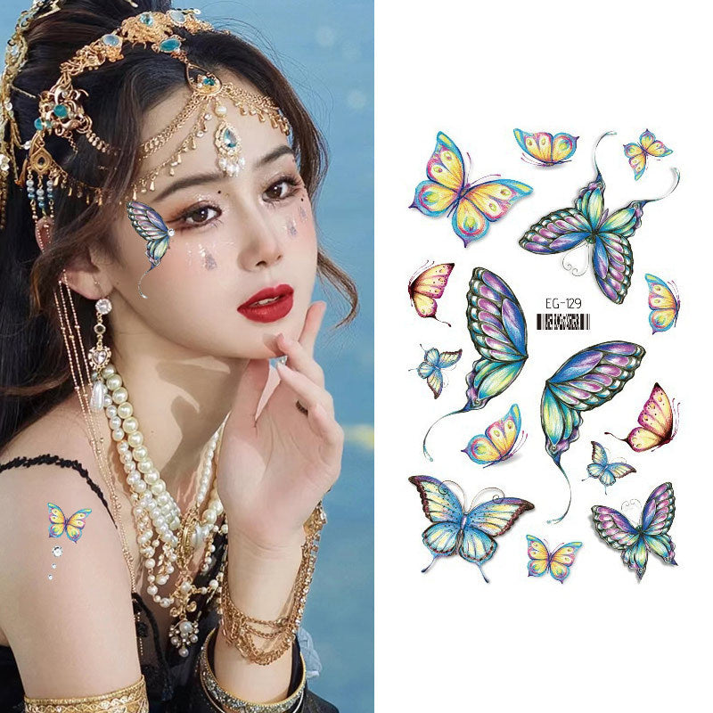 Fairycore Professional Quality Makeup Accents Butterfly Wing Tattoo Stickers And Accessories
