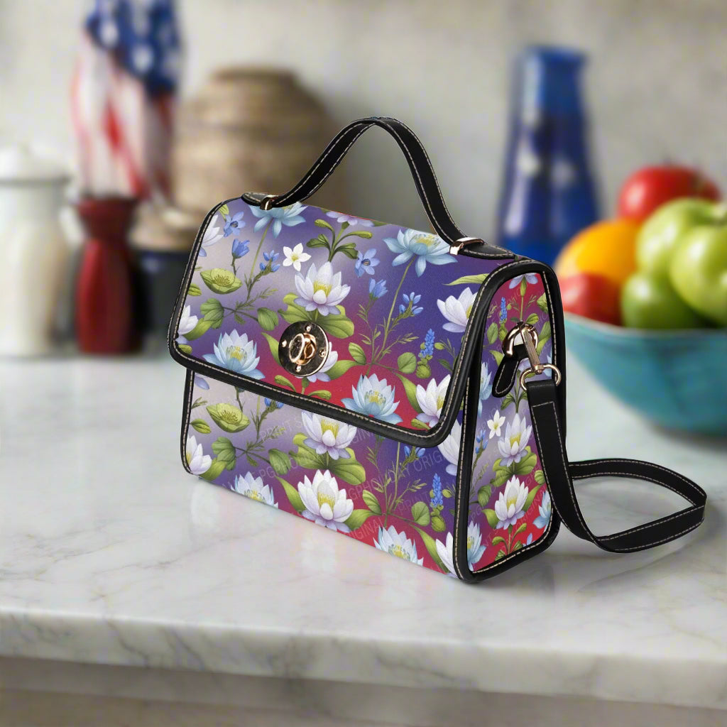 PGP Holiday | High-Grade Waterproof Tarpaulin Shoulder Bag "Flora Majestic" - Elegant Protection Meets Everyday Utility