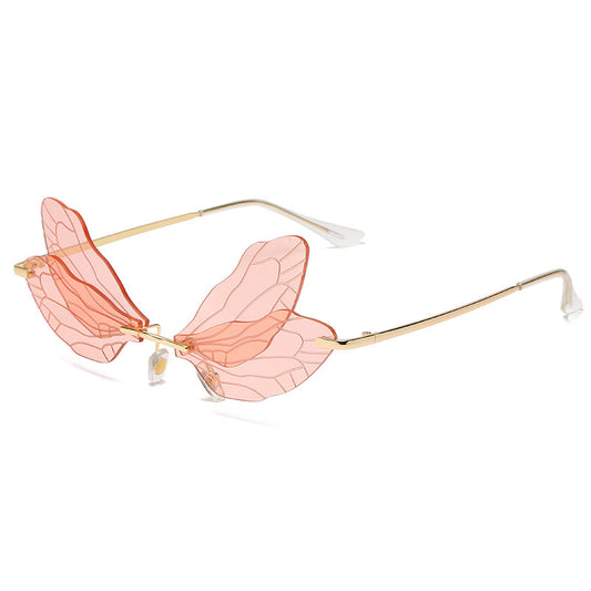 Gradient dragonfly Fairycore sunglasses