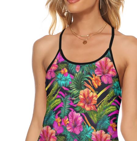 PGP Holiday Fiesta Salvaje Criss-Cross Open Back Tank – Sexy & Bold for Cinco de Mayo Fun
