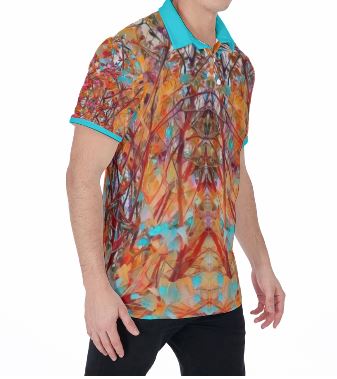 PGP Holiday Lilac Bloom Men's Polo Shirt