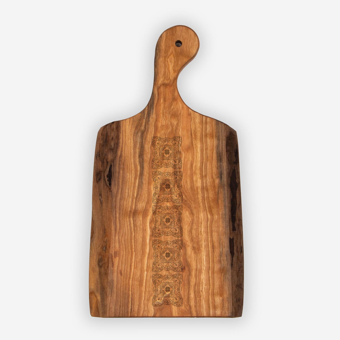Good Luck Live Edge Artisan Cherry Wood Serving Board