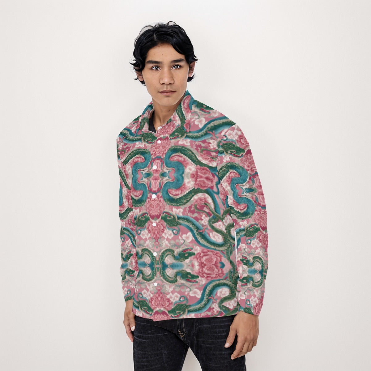 All-Over Print Men's Long Sleeve Shirt