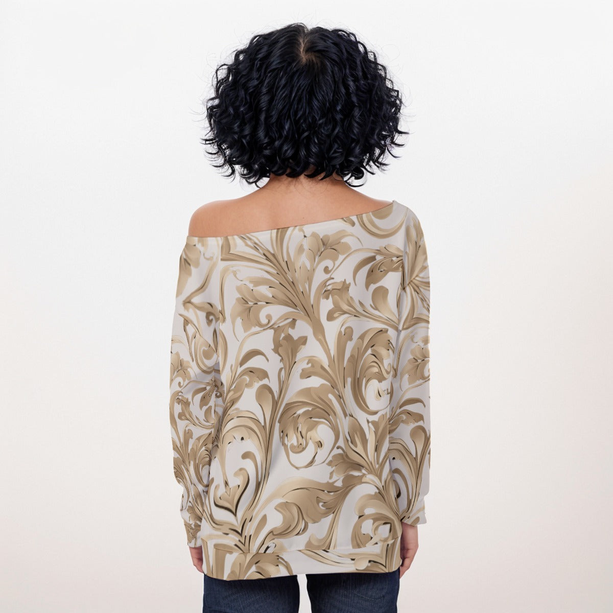 PGP Holiday Realized Off-Shoulder Sweatshirt - Casual Women’s Top for All Seasons