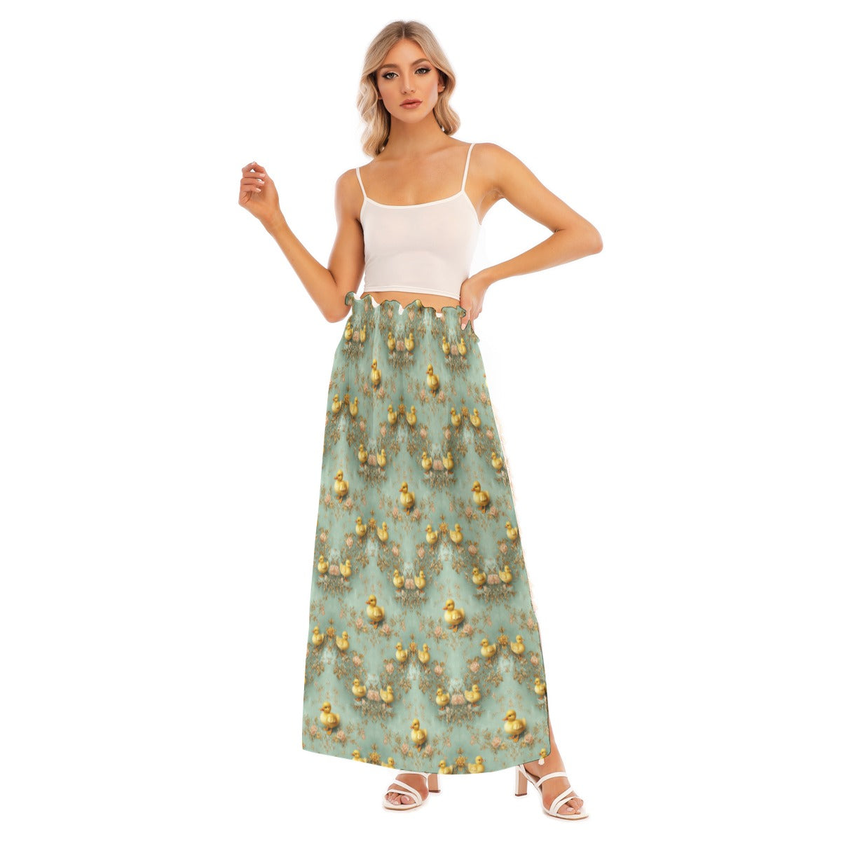PGP Holiday Blue-Bill Charm Women's Side Split Skirt