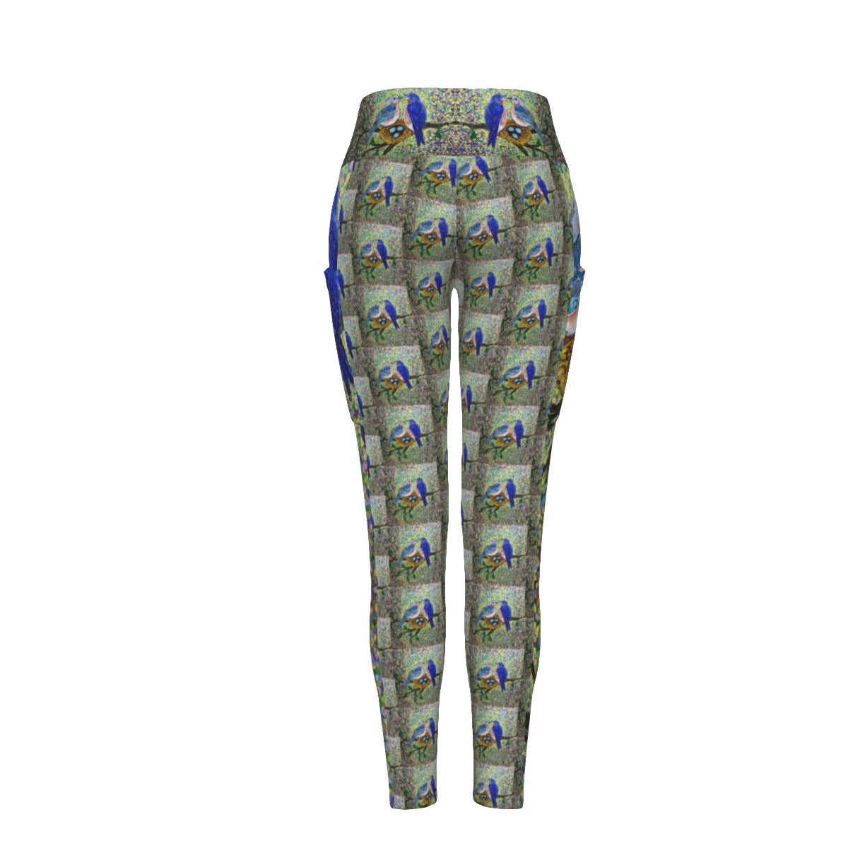 PGP Holiday Margeaux Bluebird High Waist Leggings with Side Pockets – Comfort & Style for Spring