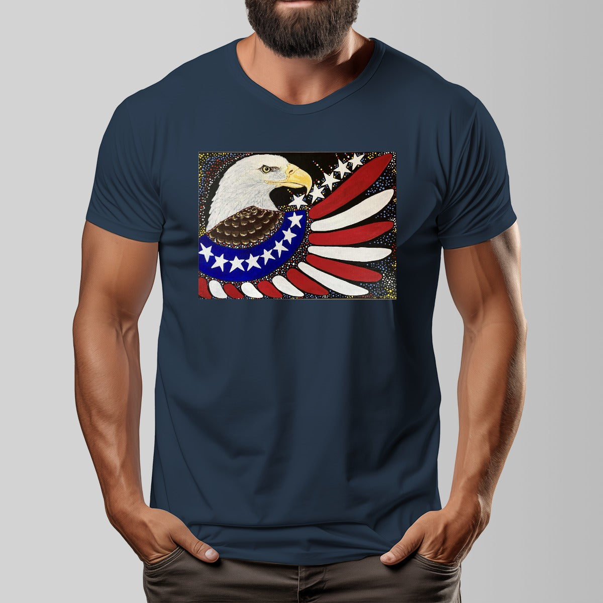 Margeaux 1776 Art Quality Unisex O-Neck Cotton T-Shirt – 180GSM DTF Print from PGP Holiday