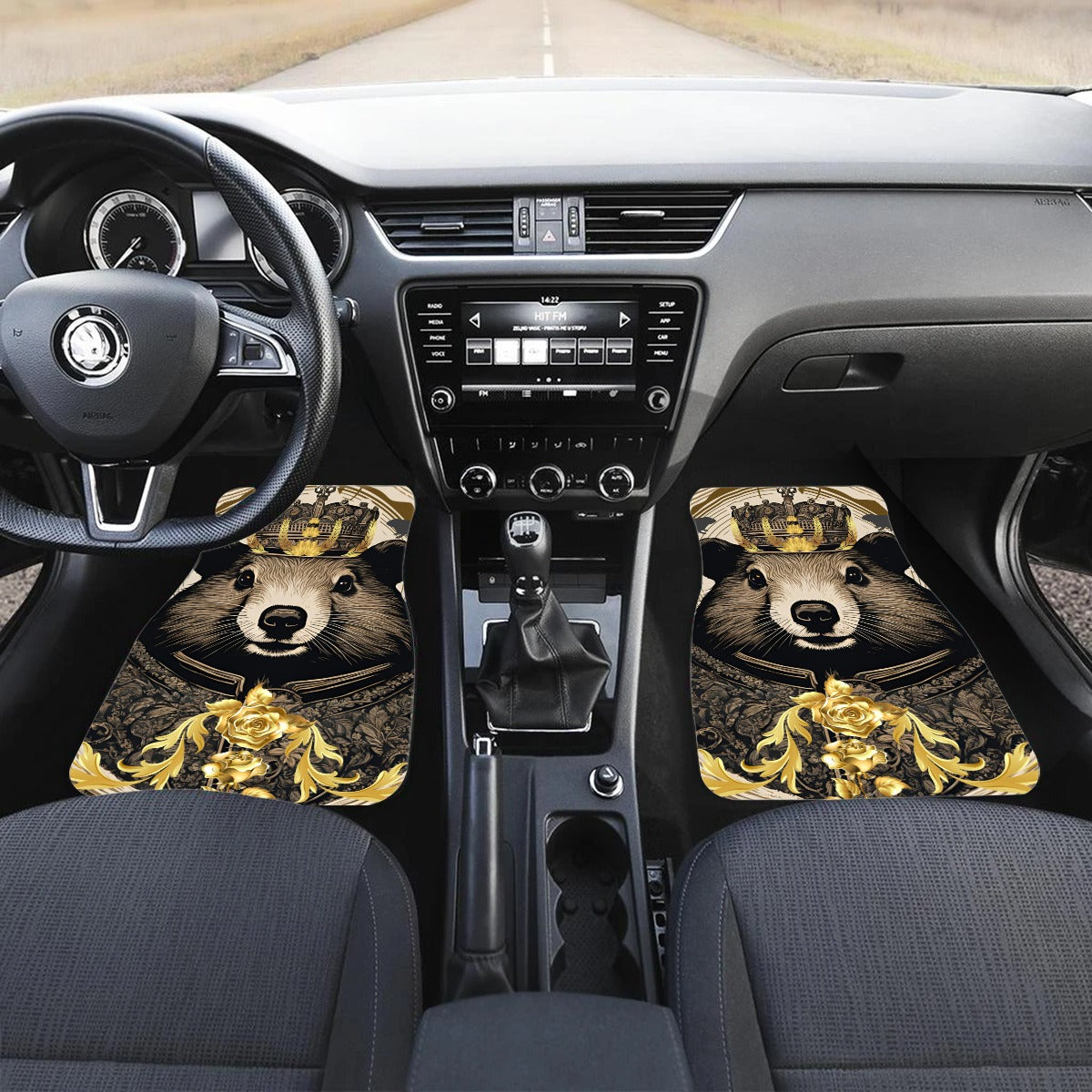 PGP Holiday Groundhog Day Majesty Front Row Car Mats (2pcs) – Durable Auto Décor!