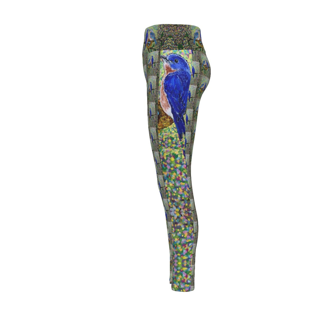 PGP Holiday Margeaux Bluebird High Waist Leggings with Side Pockets – Comfort & Style for Spring