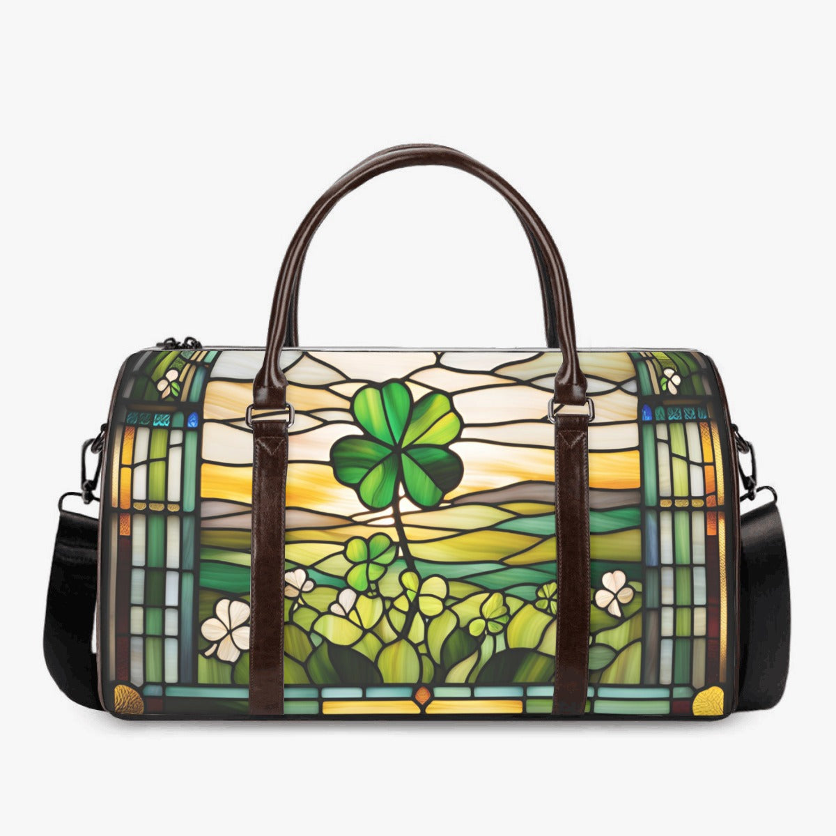 PGP Holiday Cluainsholas Chic Duffel Bag | Stained Glass Motif– Bold, Stylish & Versatile