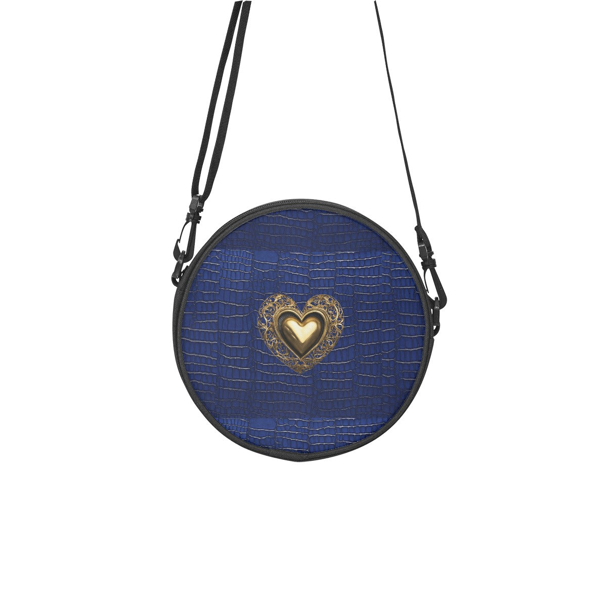 The PGP Holiday 2025 Discus Purse Series - The Isis - Egyptian Blue, Alligator Print Design