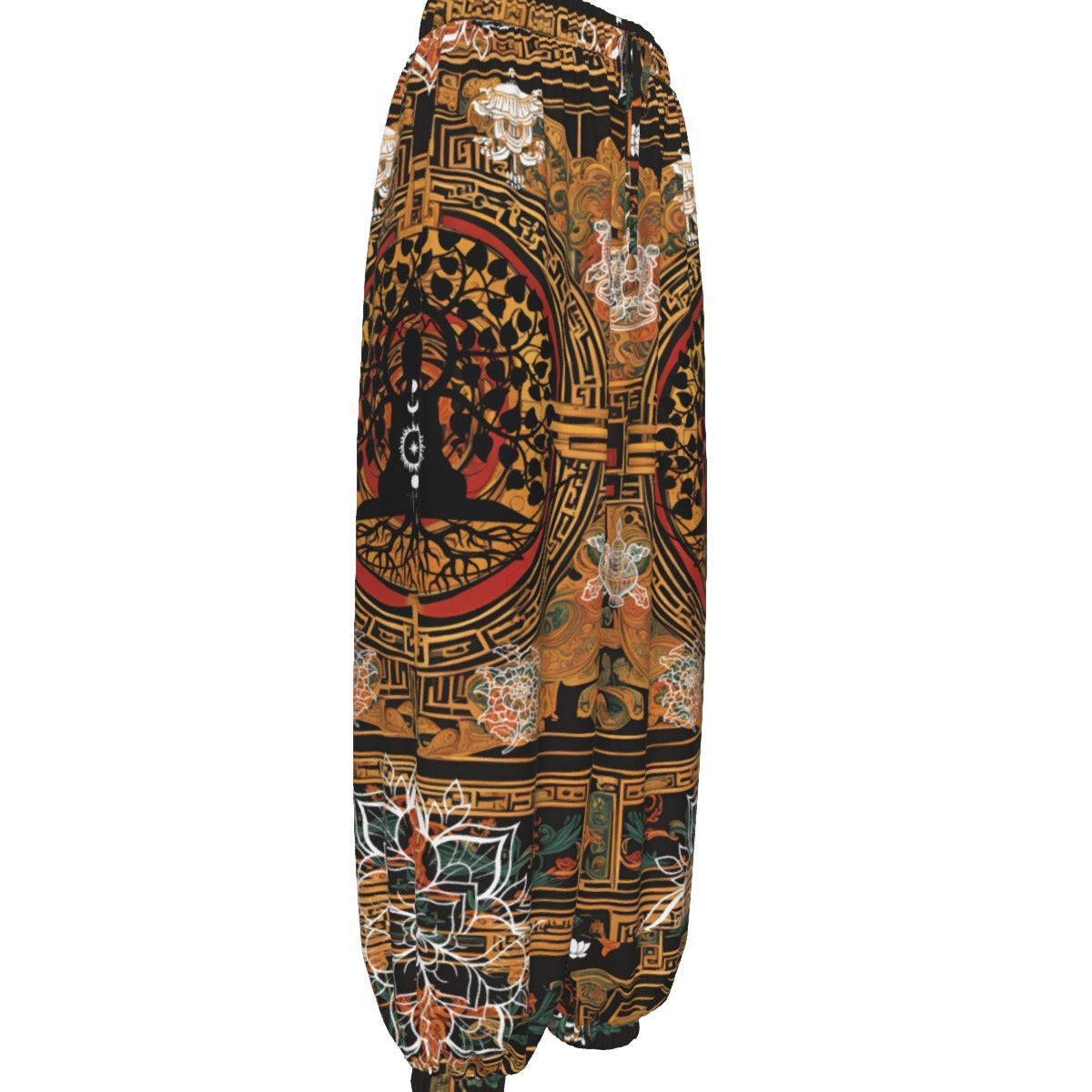 PGP Holiday Tibetan Ember Women’s Carrot Pants – French Terry, Stylish Comfort for Everyday Wear