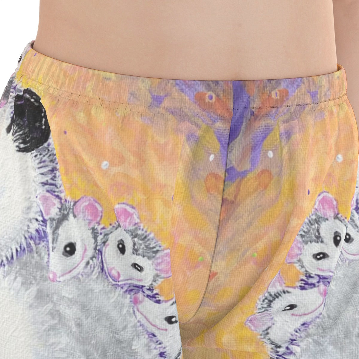 PGP Margeaux Super Mom Satin-Soft Pajama Set with Contrast Piping and Elastic Waist