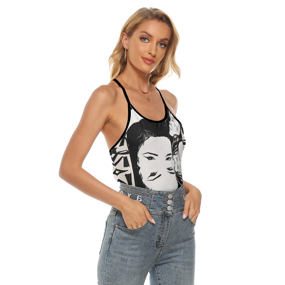 PGP Holiday Amanda Pookie Woven Back Tank Top – Sleek Summer Layer with Open-Back Detail