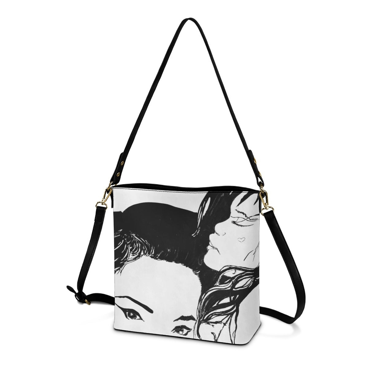 PGP Holiday Amanda Pookie Minimalist Square Crossbody Bucket Bag – Sleek Everyday Style