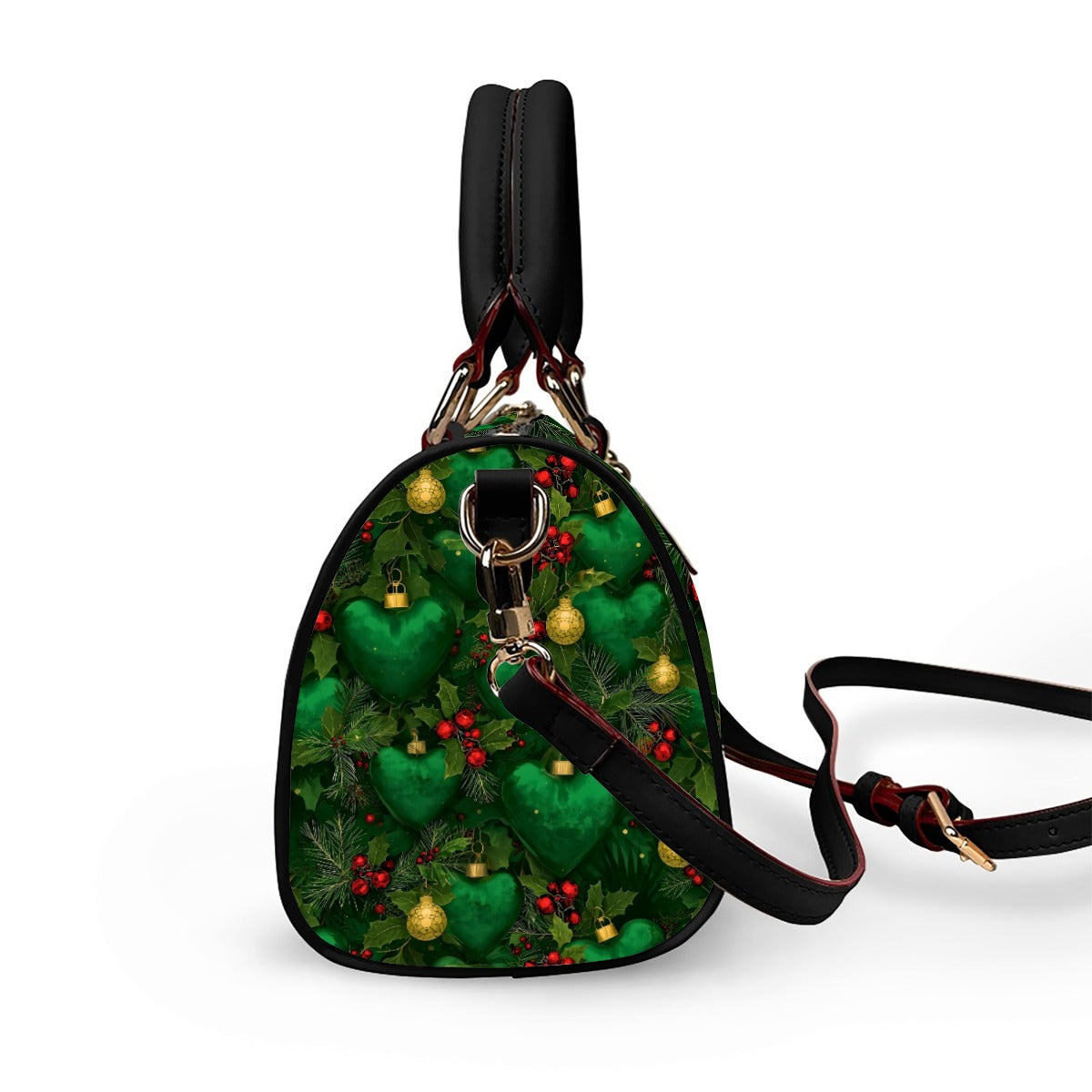 PGP Holiday 2025 Evergreen Heart Classic Barrel-Shaped Animal-Free Leather Handbag — Voted #1