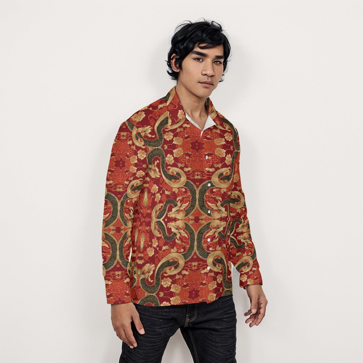 PGP Holiday Lunar Balance Button Down Long Sleeve Shirt - Timeless Style & Comfort