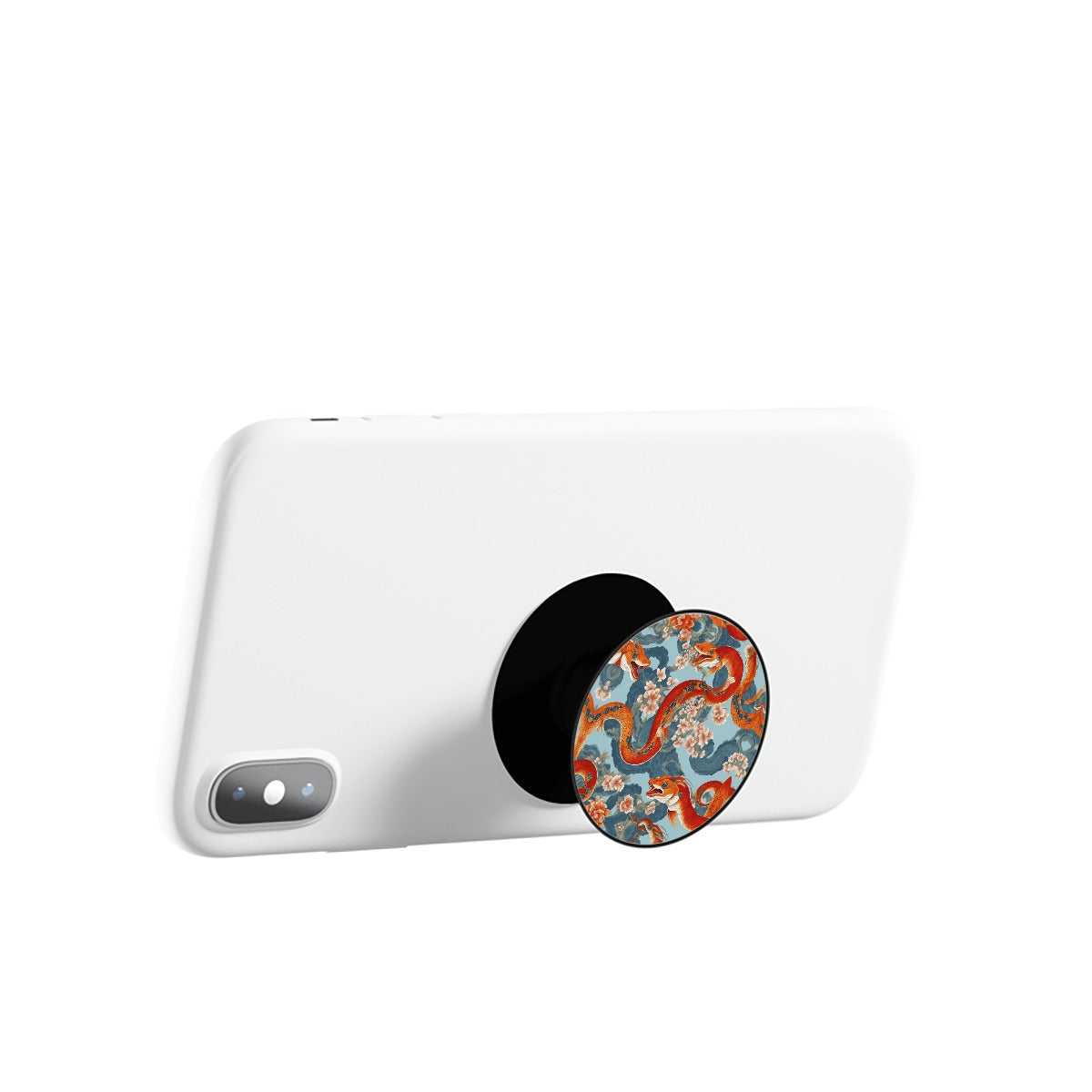 PGP Holiday Airbag Mobile Phone Holder | Blossom Serpent Orange & Blue | Prosperity & Growth