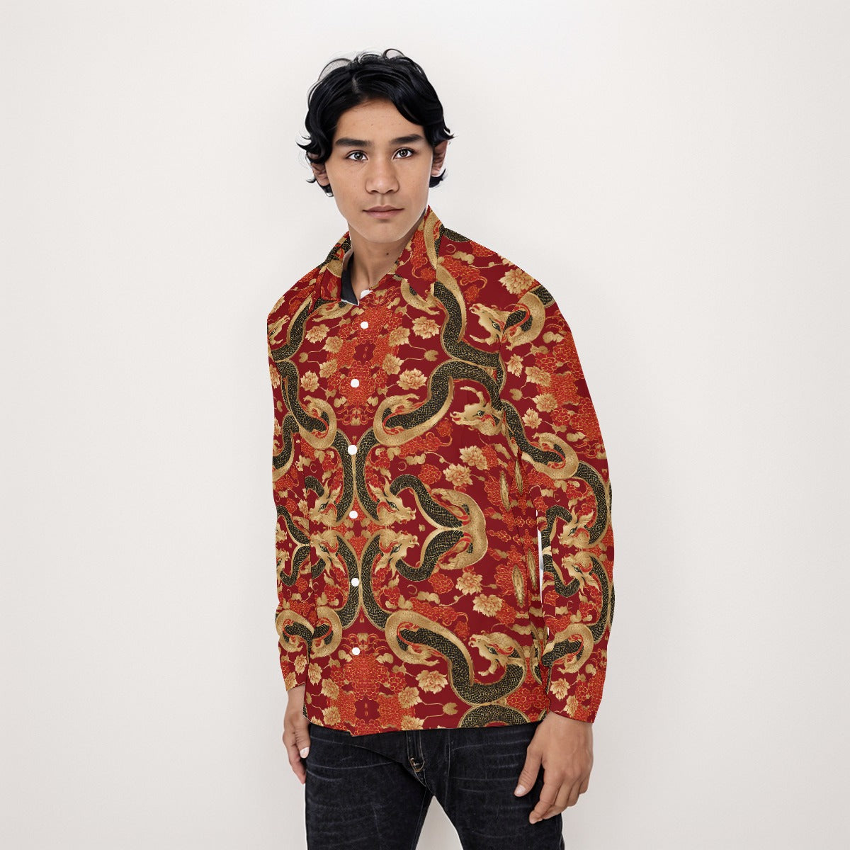 PGP Holiday Lunar Balance Button Down Long Sleeve Shirt - Timeless Style & Comfort