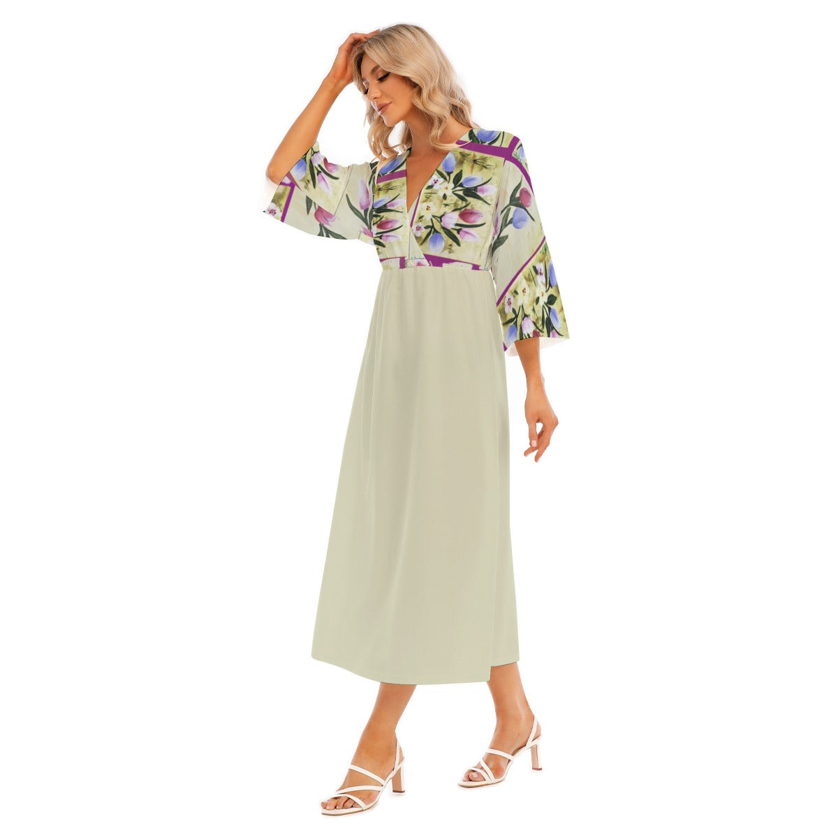 PGP Holiday Suzanne Bunny Garden Mid Sleeve Dress – Effortlessly Stylish & Comfortable
