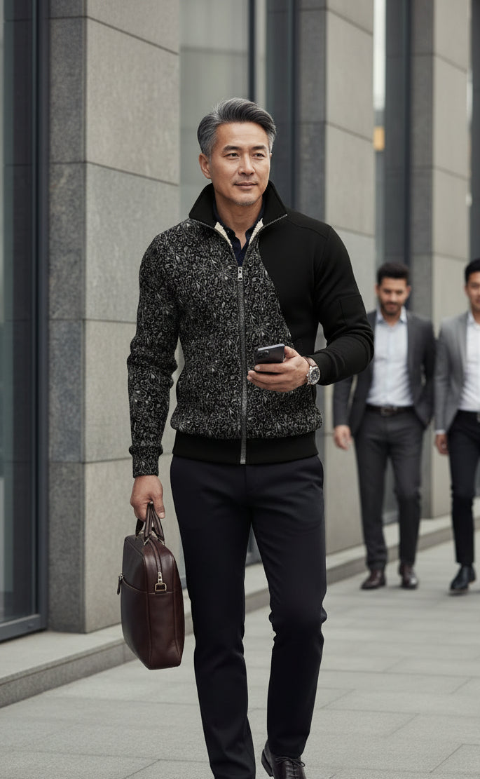 PGP Holiday Resolve Men’s Thick Knit Fleece Jacket