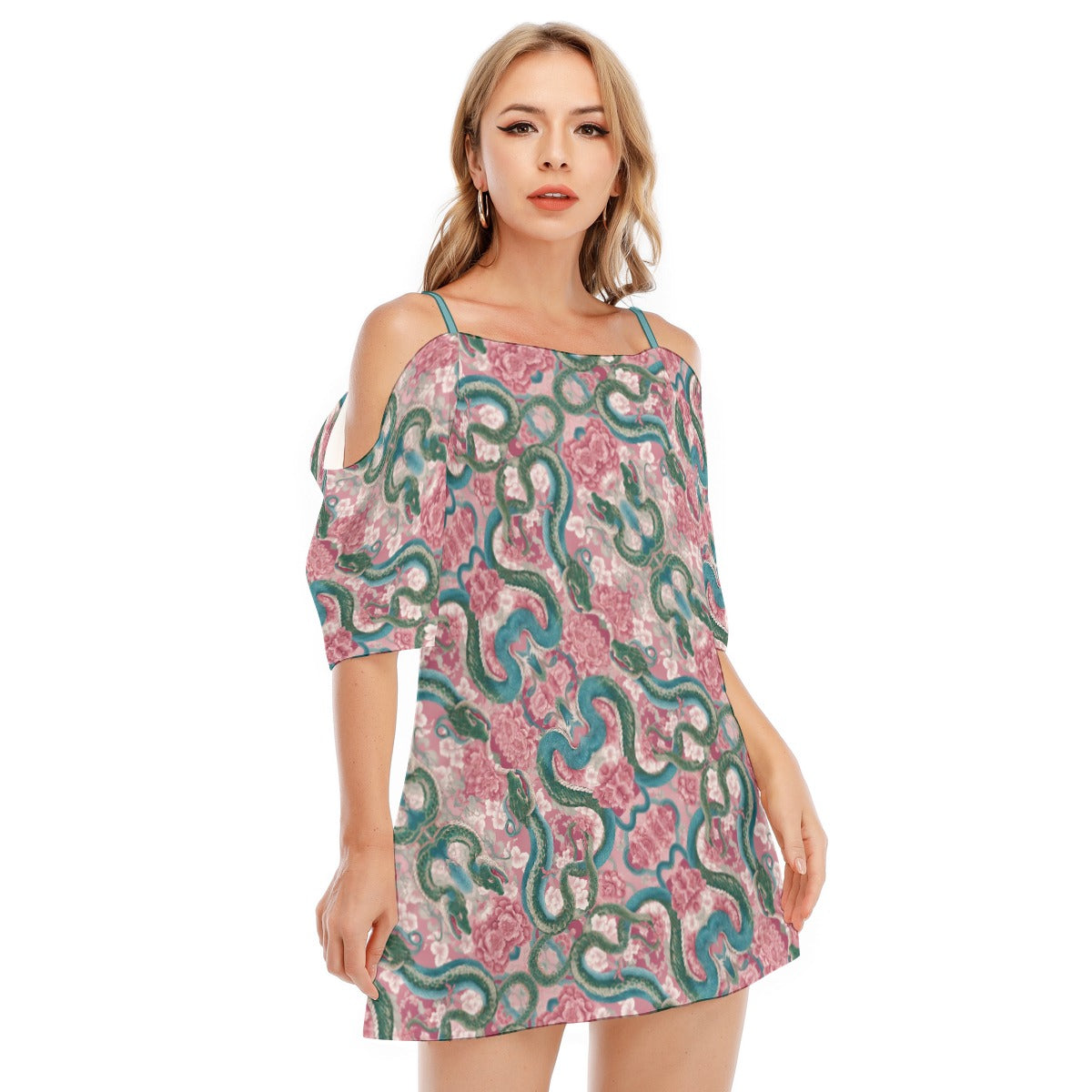 PGP Holiday Medusa Cami Dress | Lunar Garden Blush, Sky & Moon | Renewal, Simplicity & Balance
