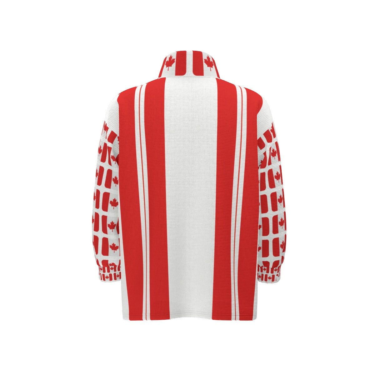 PGP Holiday Designer Canadian Flag Day Unisex Stand Collar Zipped Jacket