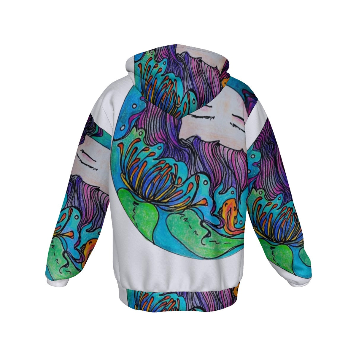 Rochelle Wishing Well Men's Heavy Fleece Zip Up Hoodie