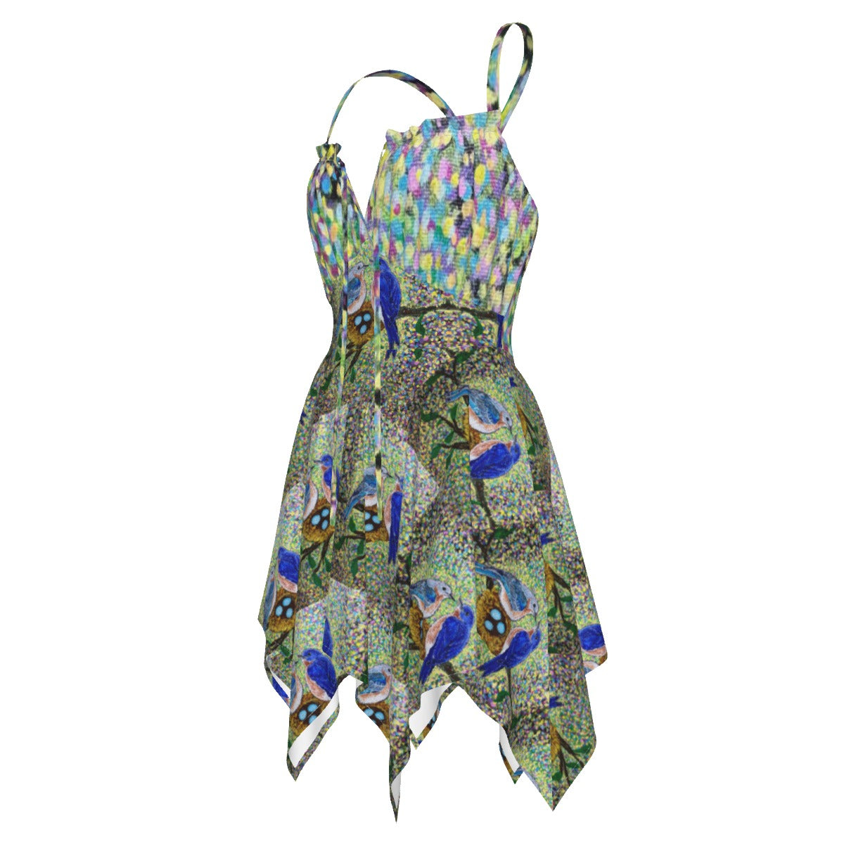 PGP Holiday Margeaux Bluebirds Women's Slip Dress – Versatile Spring & Easter Fashion
