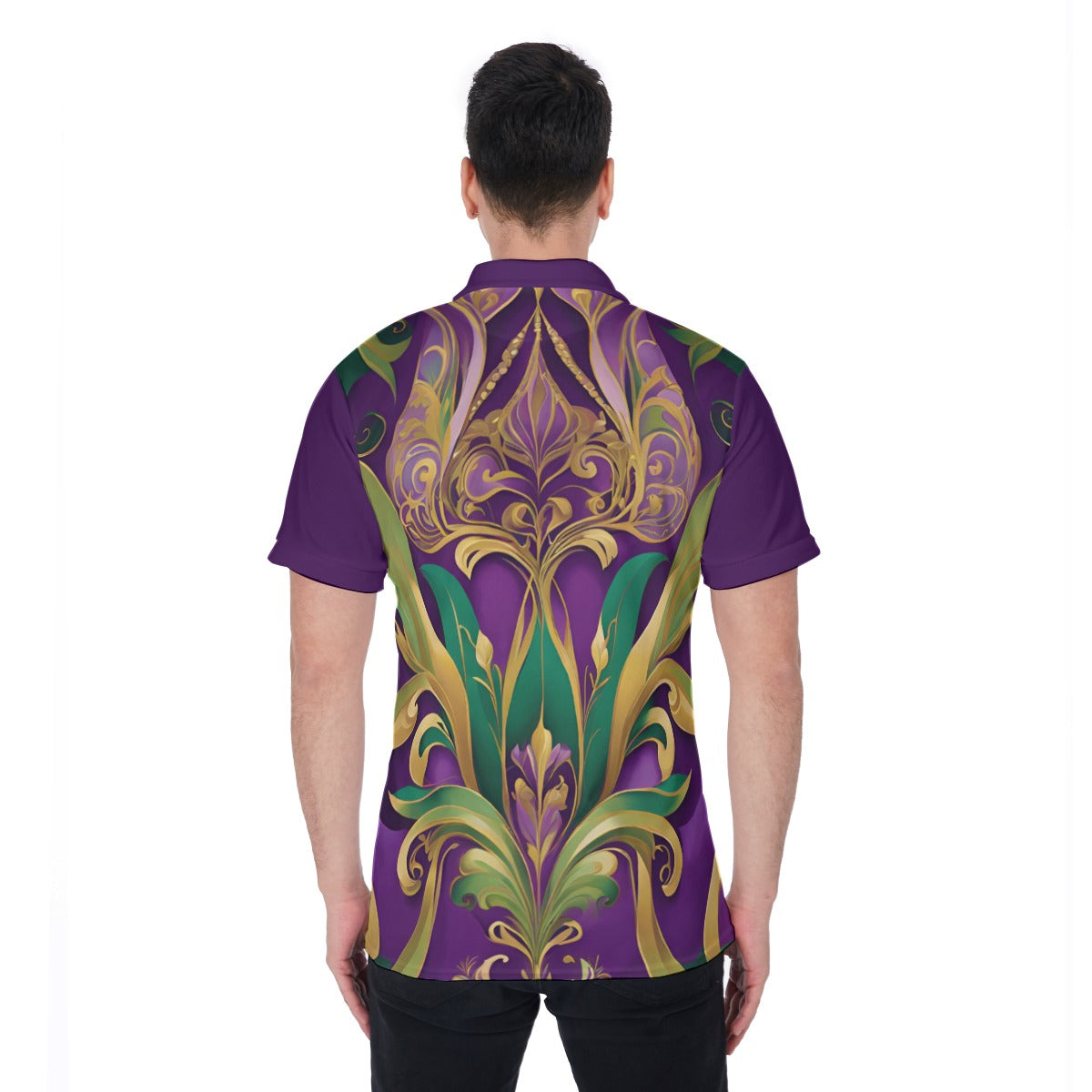 PGP Holiday Mardi Gras Men’s Polo Shirt – Breathable, Athletic & Stylish