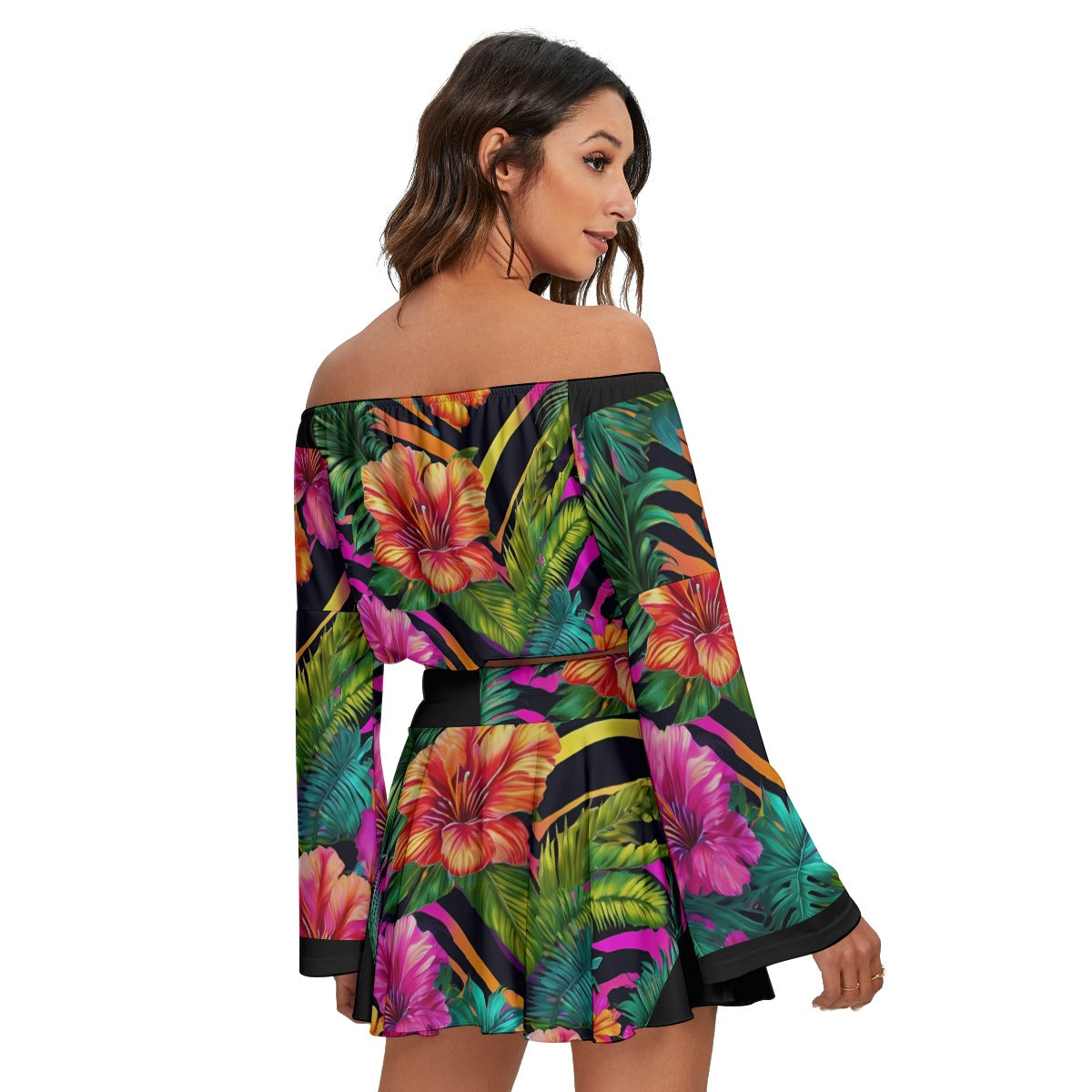 PGP Holiday Fiesta Salvaje Off-Shoulder Top & Skirt Set – Ultra Comfort Bold, Sexy Style for Cinco de Mayo