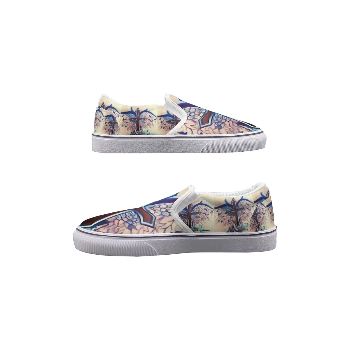 PGP Holiday Stacy Lee Faith Slip-On Sneakers – Comfortable Canvas Shoes