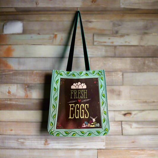 PGP Holiday Margeaux Easter Bunny Eggs Cloth Tote Bag – Festive & Spacious Spring Carryall