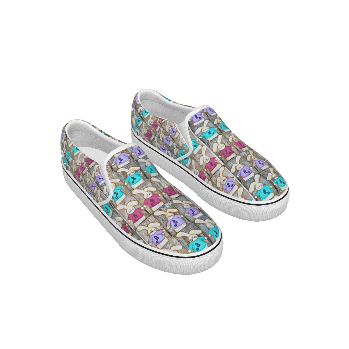 PGP Holiday Suzanne Hoppin' Men's Slip-On Sneakers – Comfortable & Stylish Matching Family Shoes