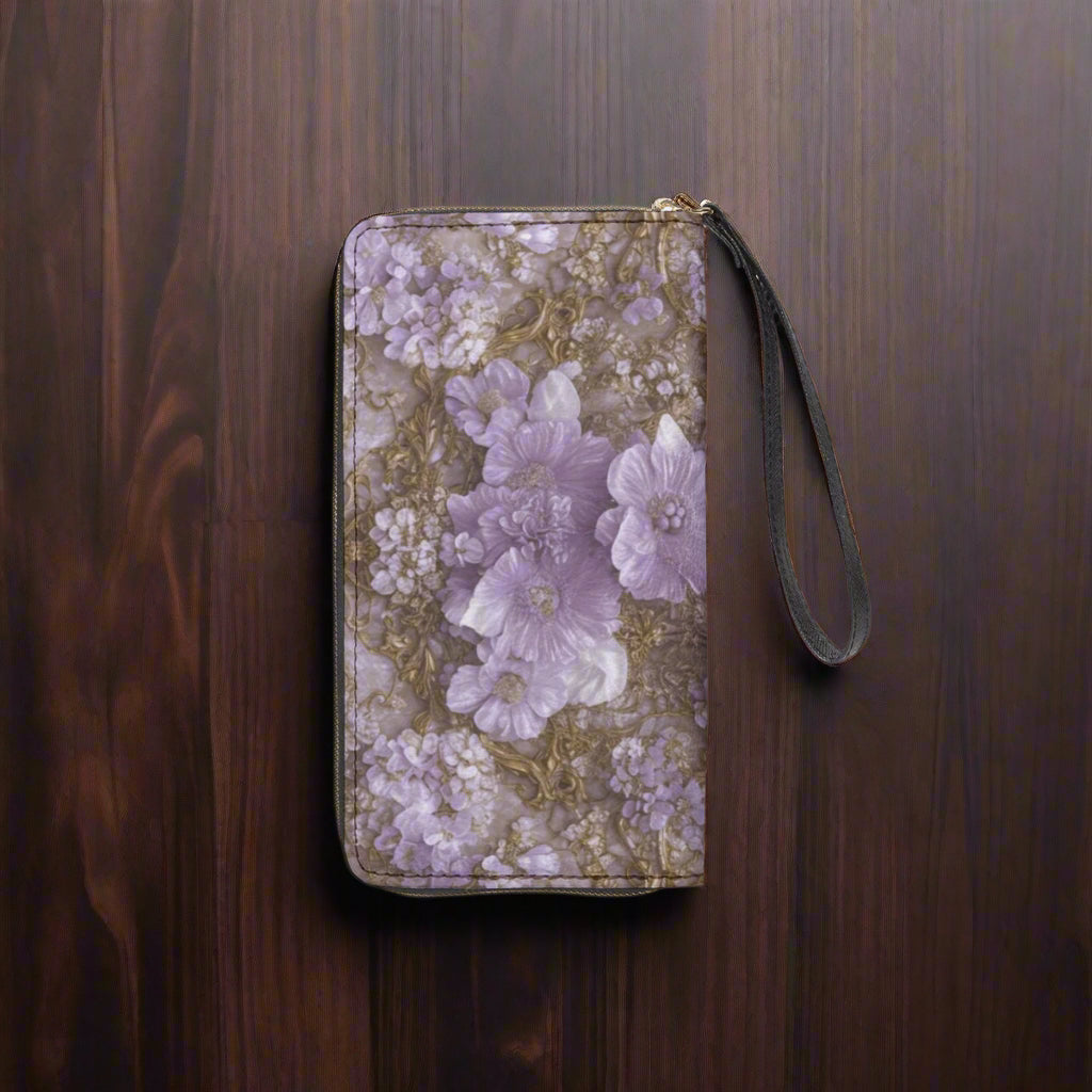 PGP Holiday Mocha Lavender Dream Hand Strap Wrist Wallet | Stylish & Practical
