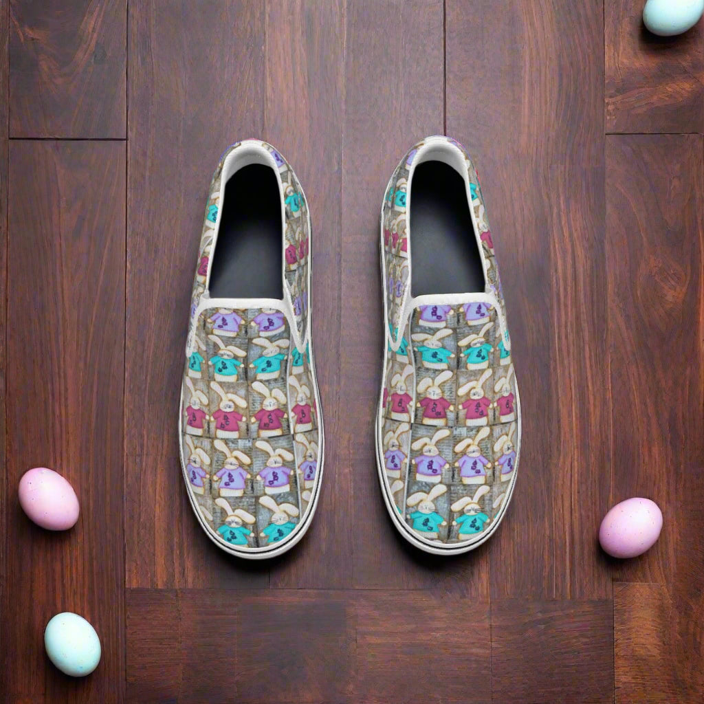PGP Holiday Suzanne Hoppin' Men's Slip-On Sneakers – Comfortable & Stylish Matching Family Shoes