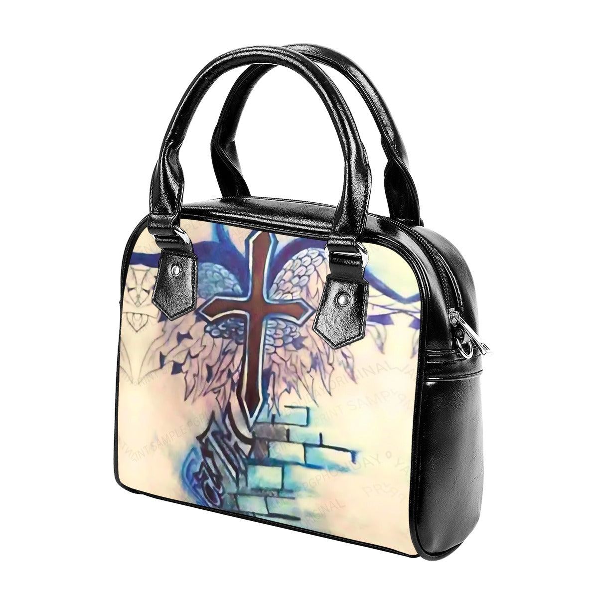 PGP Holiday Stacy Lee Faith Handbag – Shoulder Bag with Zipper Closure & Dual Carry Option