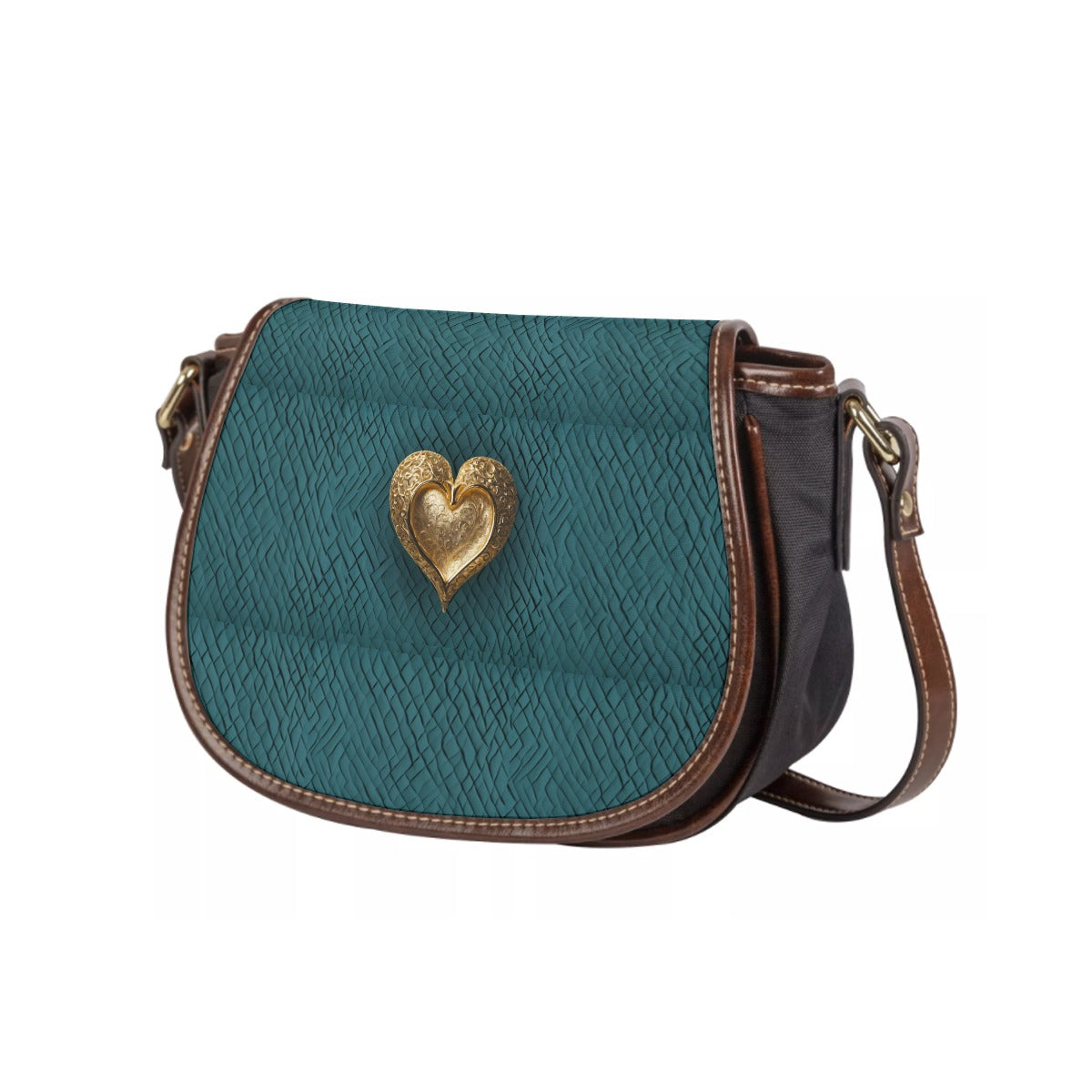 PGP Holiday 2025 Hecate Tambourin Bag With Single Strap - Lush Teal Waffle Texture