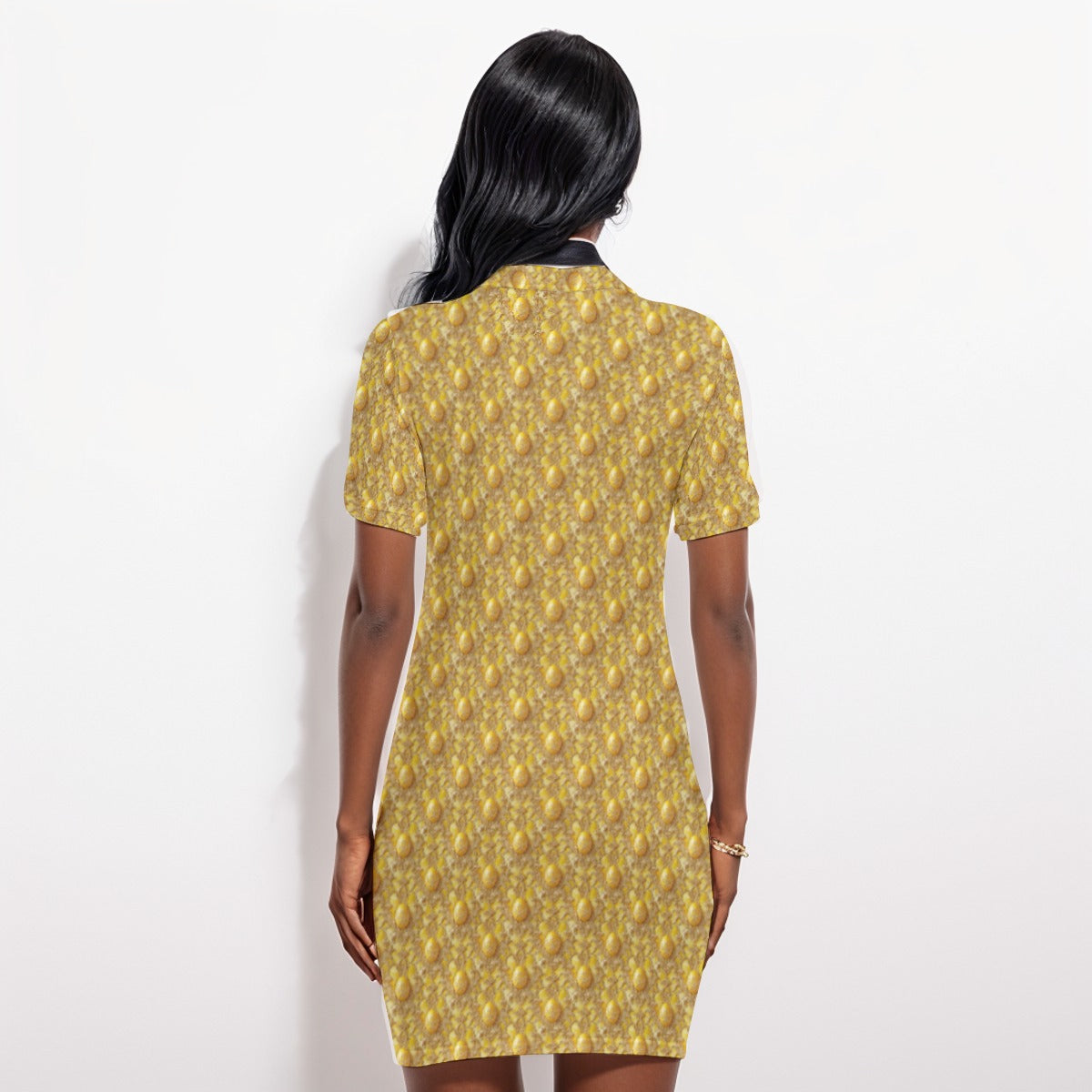 PGP Holiday Buttercream Frosting Women's Polo Collar Dress