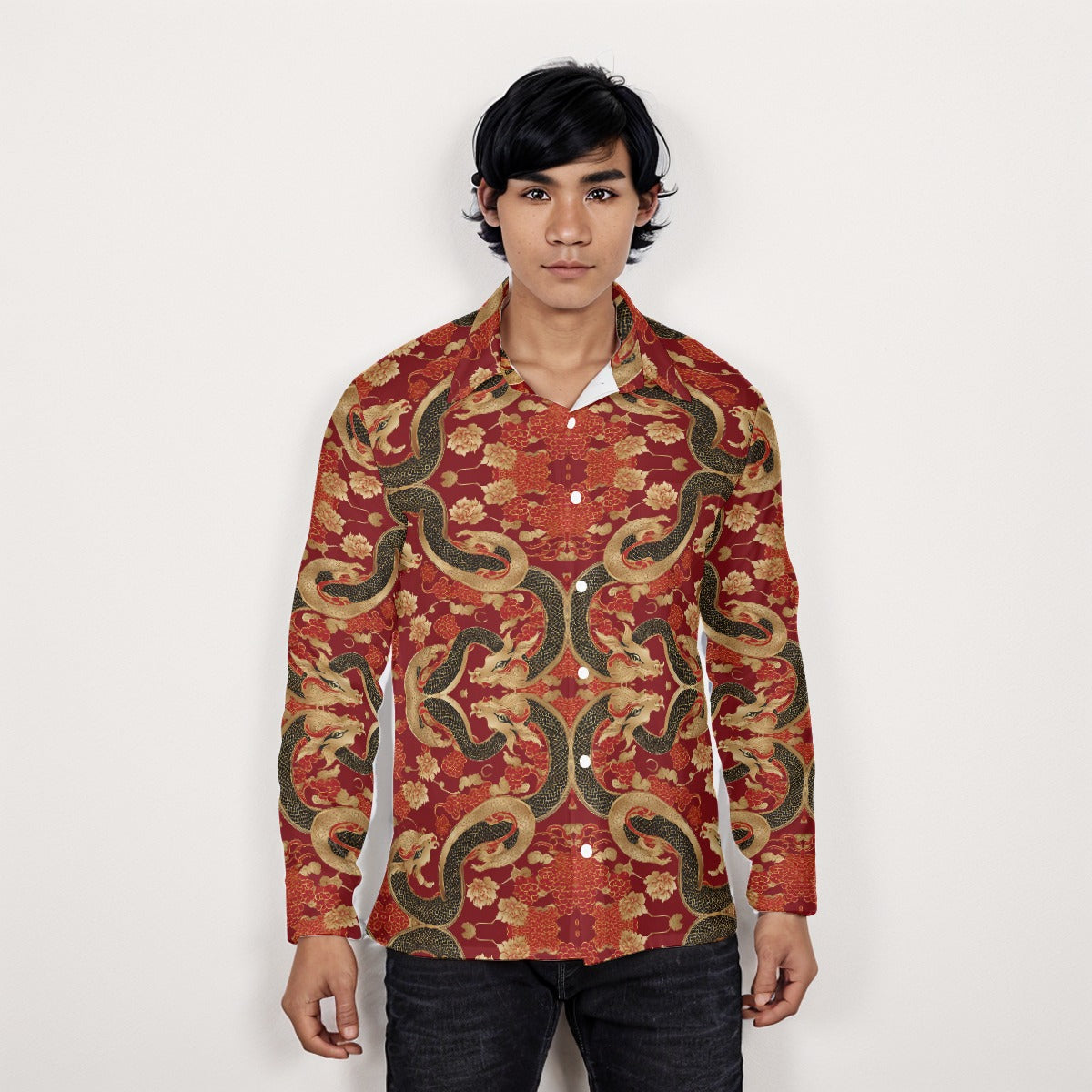 PGP Holiday Lunar Balance Button Down Long Sleeve Shirt - Timeless Style & Comfort