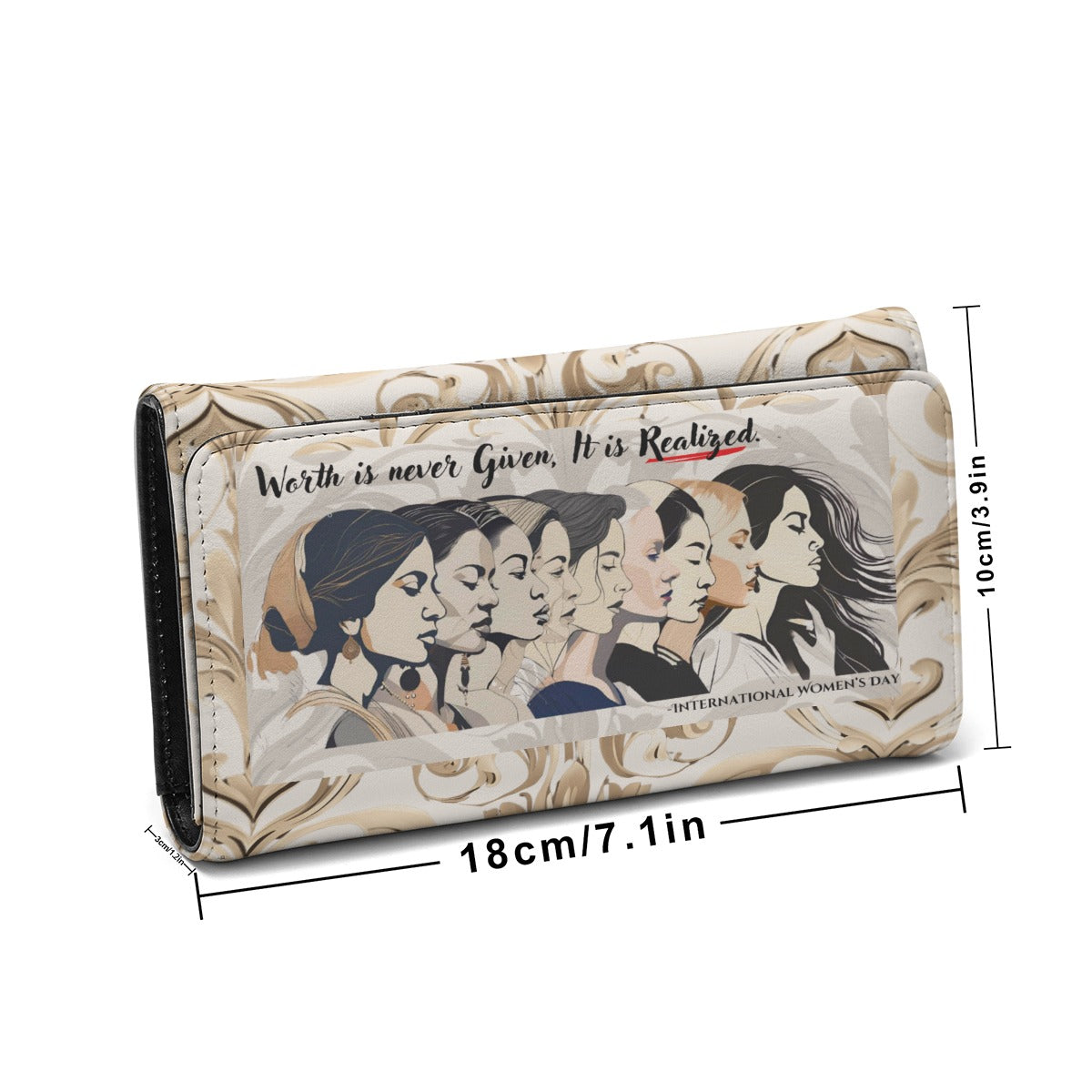 PGP Holiday Realized Tri Fold Wallet - Stylish & Practical PU Leather Wallet for Women
