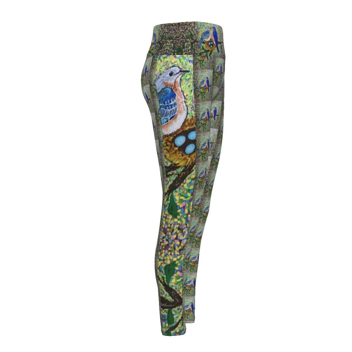 PGP Holiday Margeaux Bluebird High Waist Leggings with Side Pockets – Comfort & Style for Spring