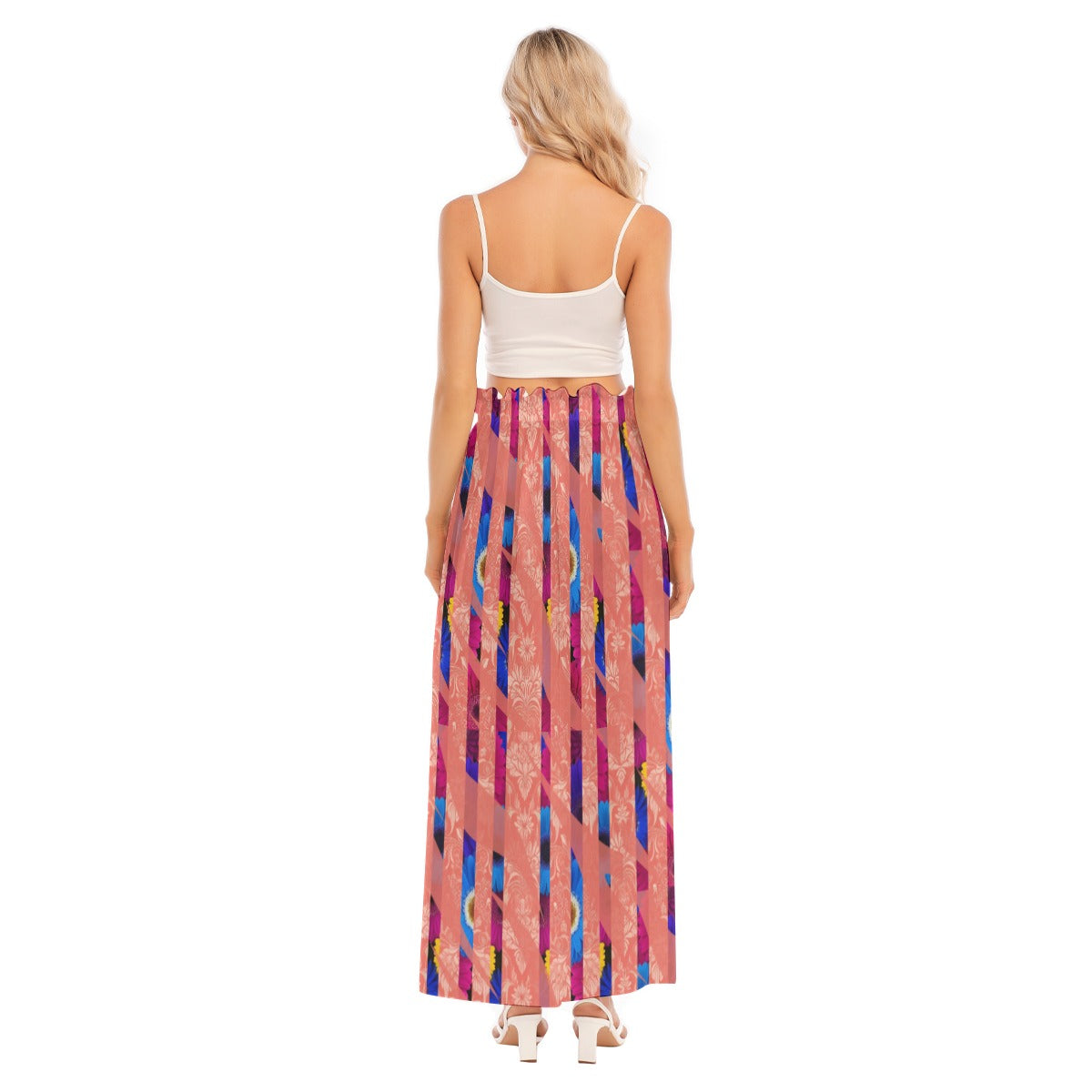 PGP Holiday Women's Bold Bloom Side Split Skirt | Lightweight & Elastic Waist