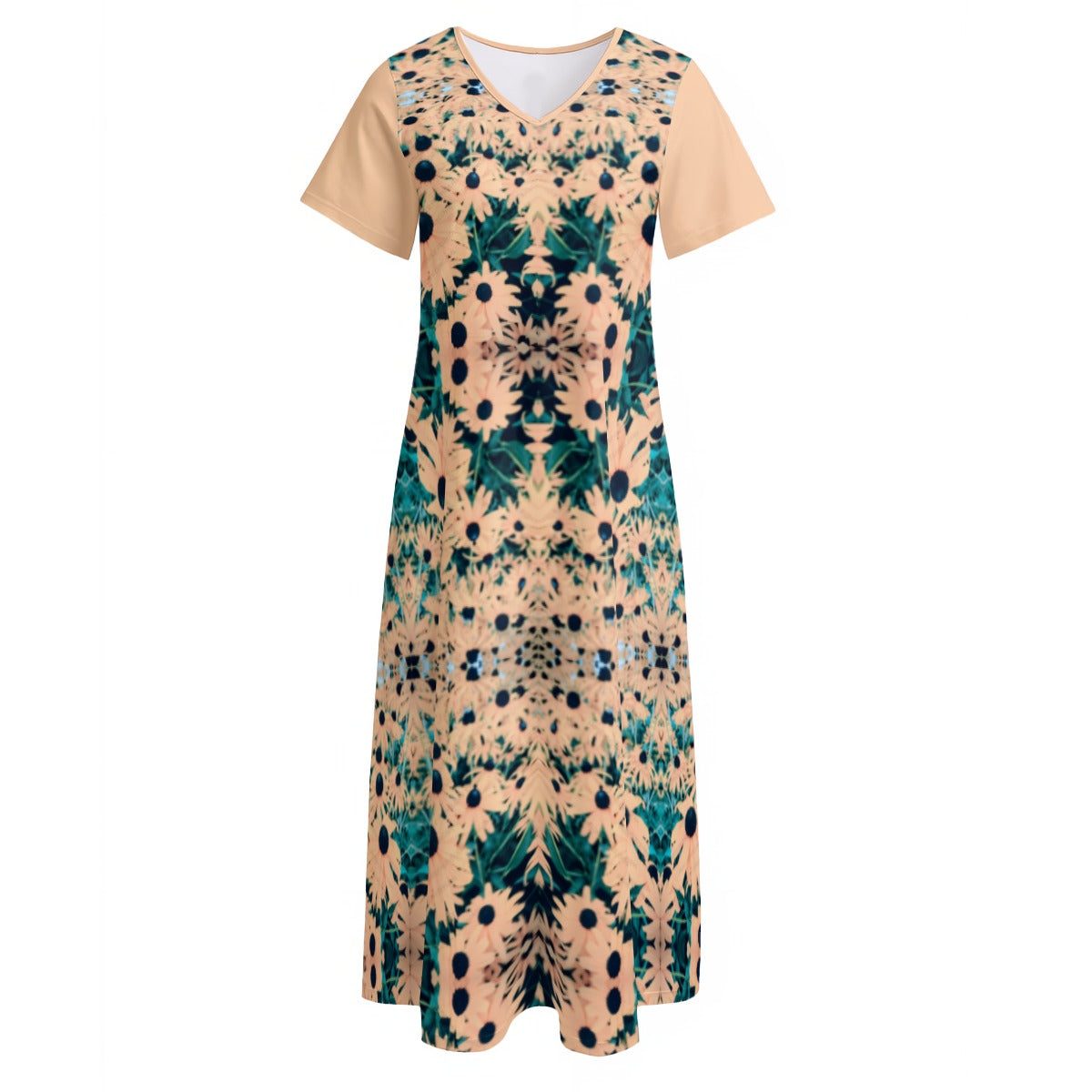 PGP Holiday Stacy Playing Around V-neck Dress With Side Slit