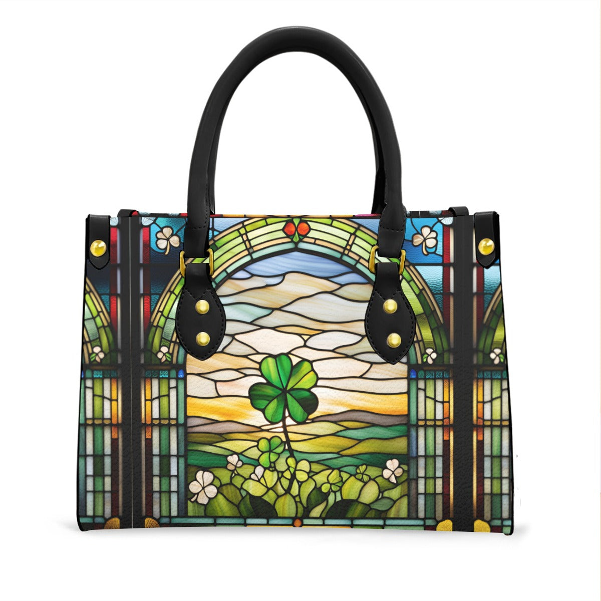 PGP Holiday Cluainsholas Graduated Tote Bag – Elegant Stained Glass Design