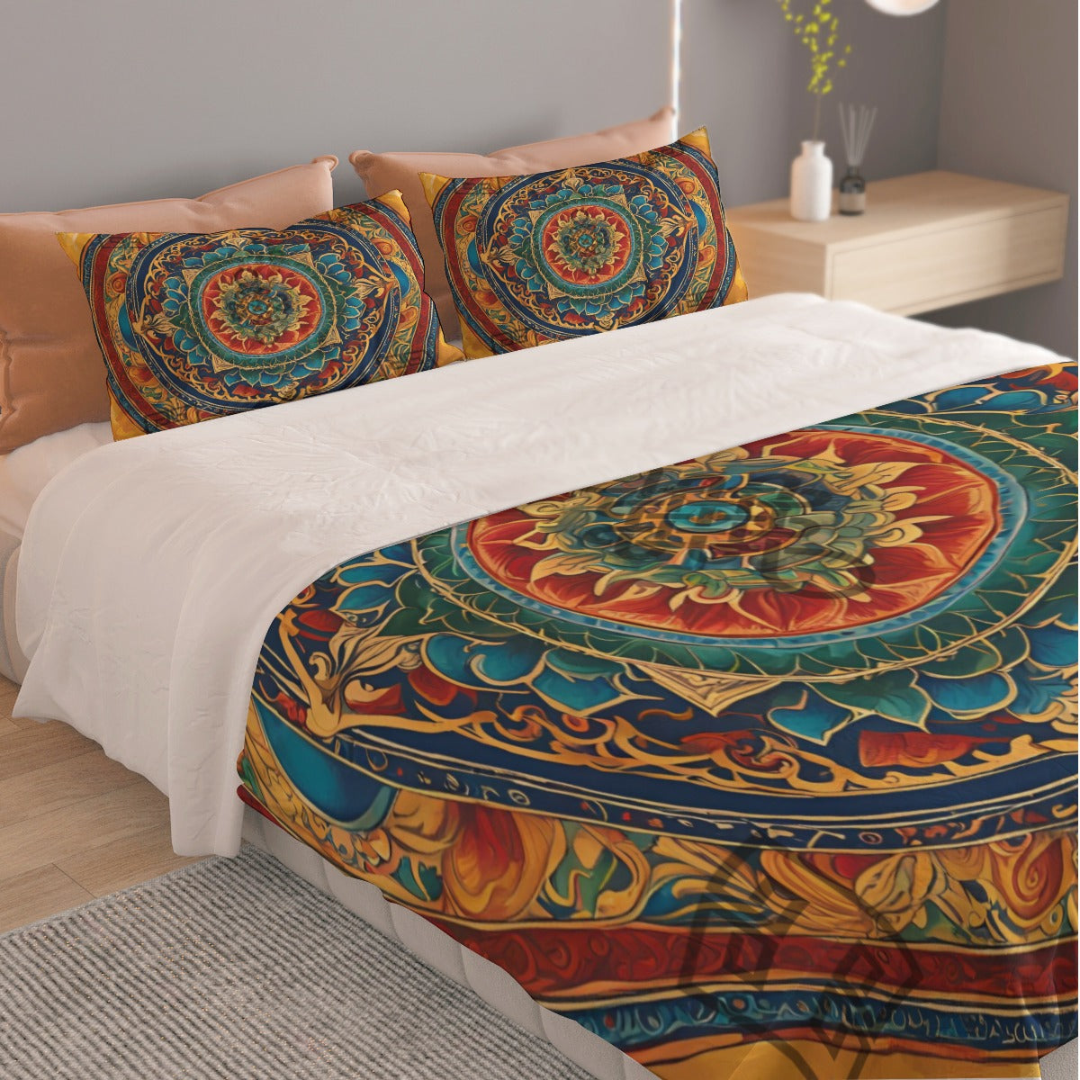 PGP Holiday 5 Element Mandala Bedding Set – Soft, Washable, and Breathable