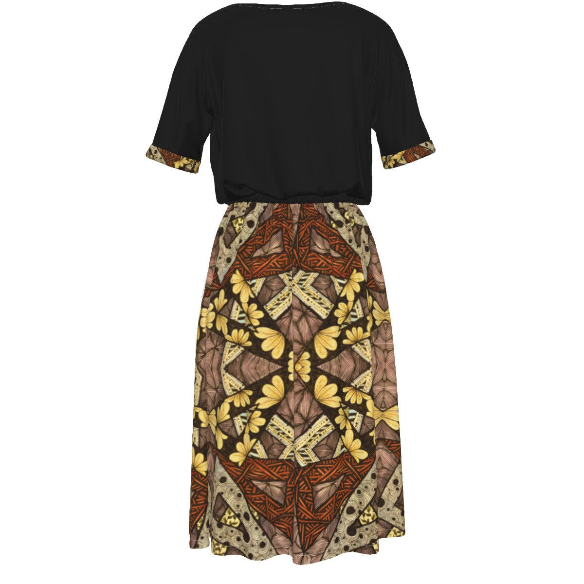 All-Over Print Women's Elastic Waist Dress