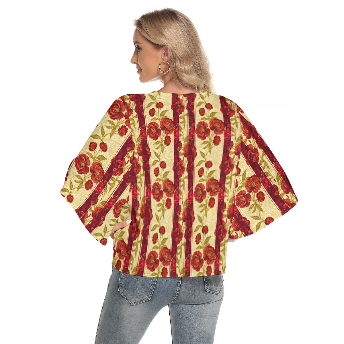 PGP Holiday Wildwood Rose Wing Sleeve Blouse – Elegant & Effortless Style