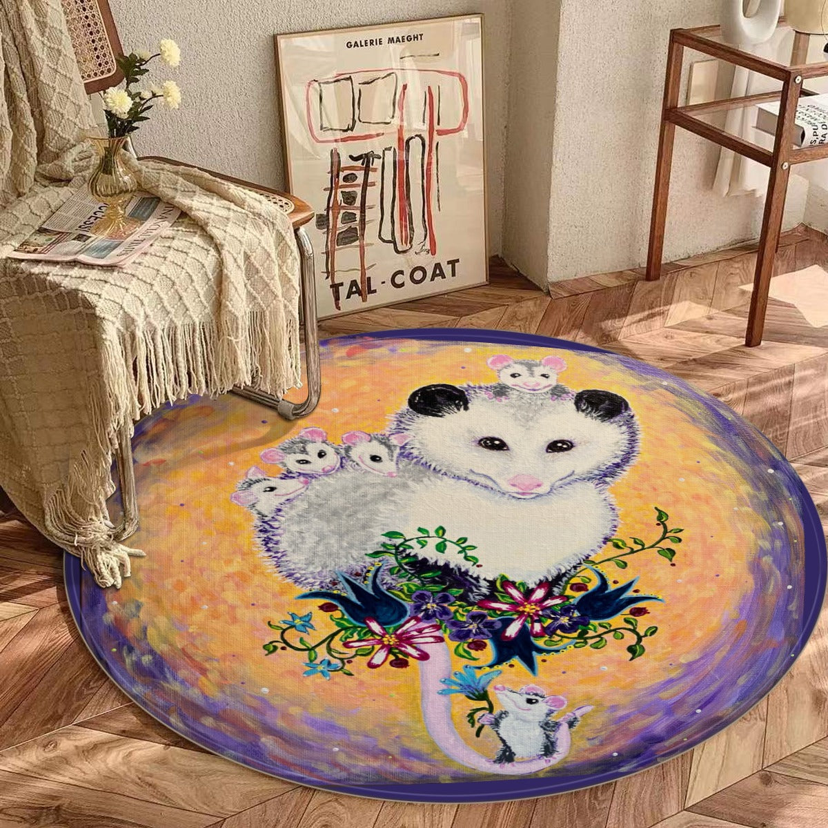 PGP Margeaux Super Mom Foldable Round Mat – Soft Non-Slip Accent